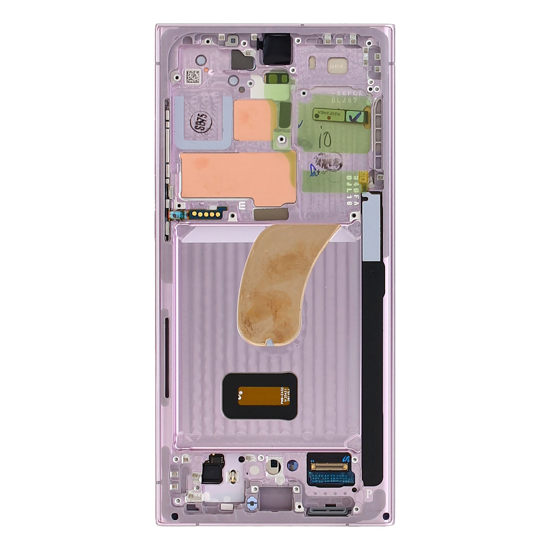 Samsung Galaxy S23 Ultra S918B Display And Digitizer With Frame Lavender Service Pack
