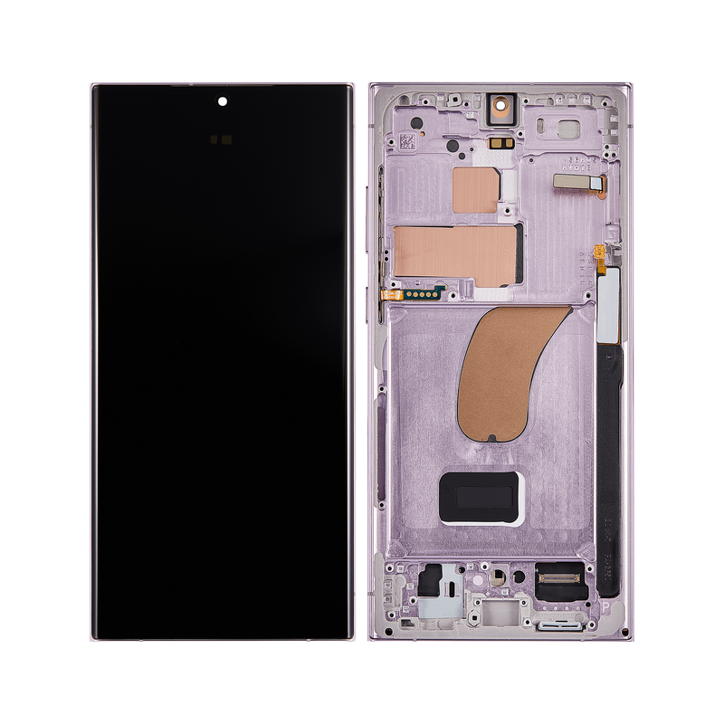 Samsung Galaxy S23 Ultra S918B Display And Digitizer With Frame Lavender Service Pack