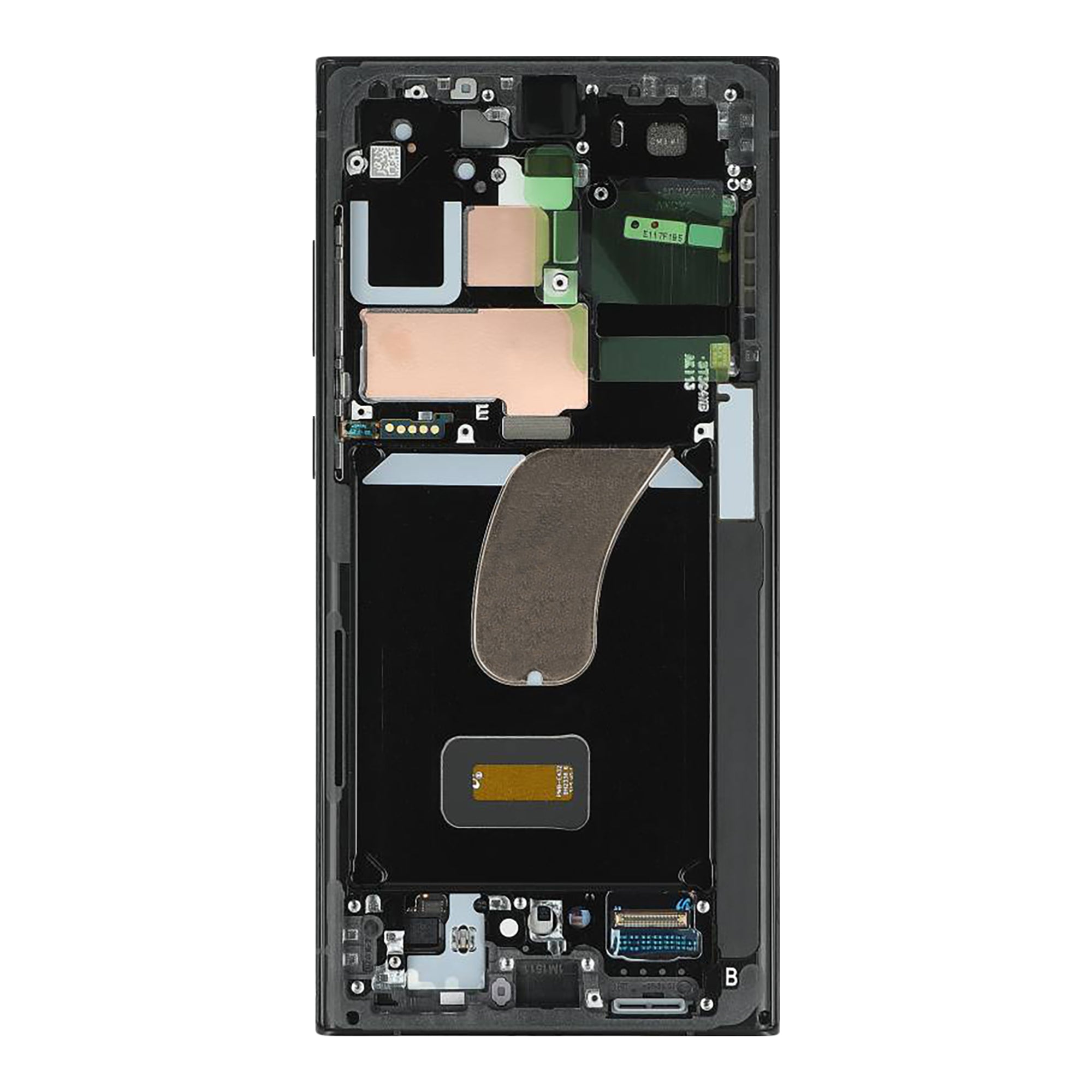 Samsung Galaxy S23 Ultra S918B Display And Digitizer With Frame Graphite, Red Service Pack