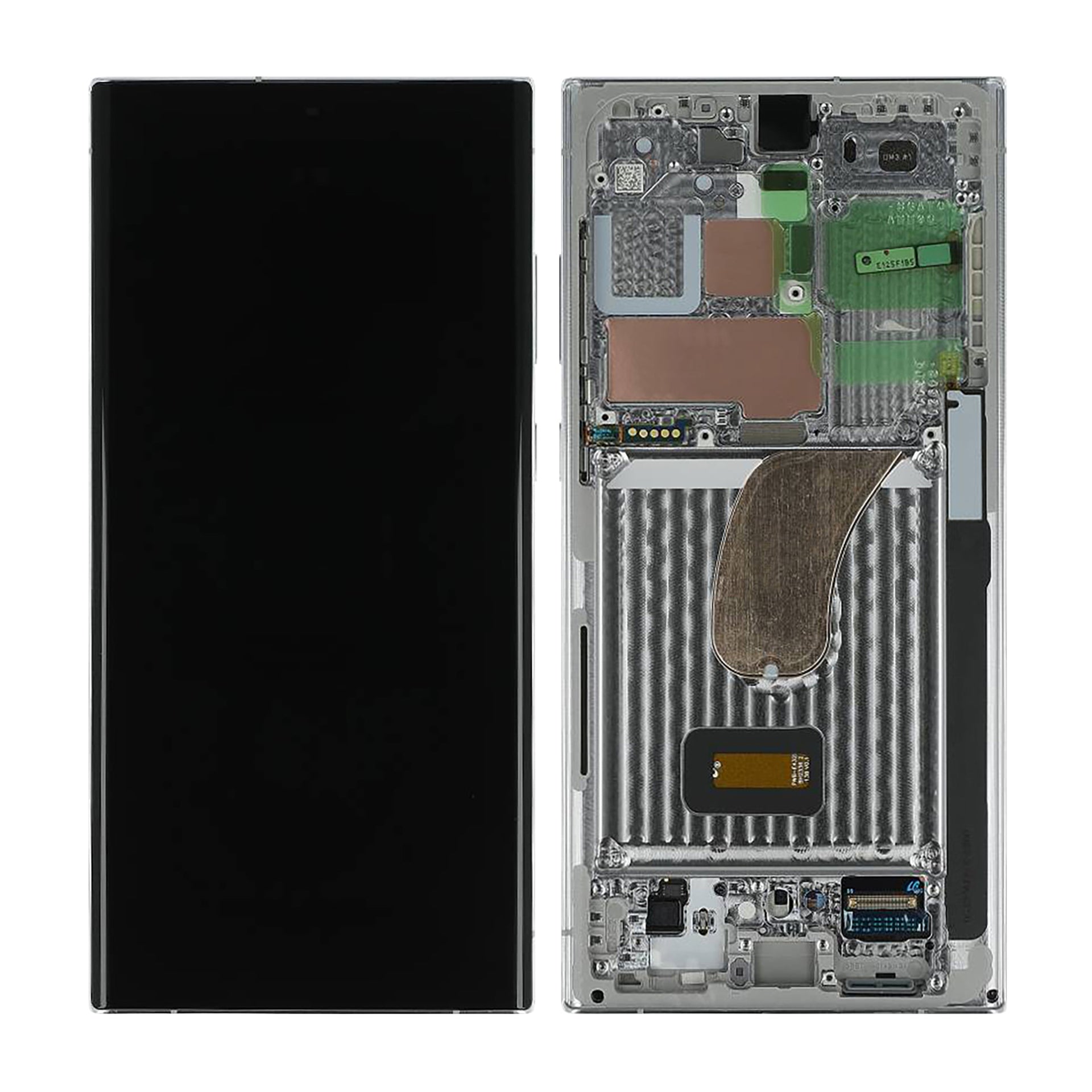 Samsung Galaxy S23 Ultra S918B Display And Digitizer With Frame Lime, Sky Blue Service Pack