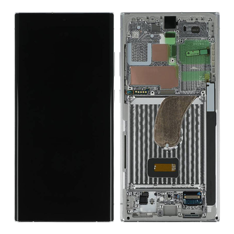 Samsung Galaxy S23 Ultra S918B Display And Digitizer With Frame Lime, Sky Blue Service Pack