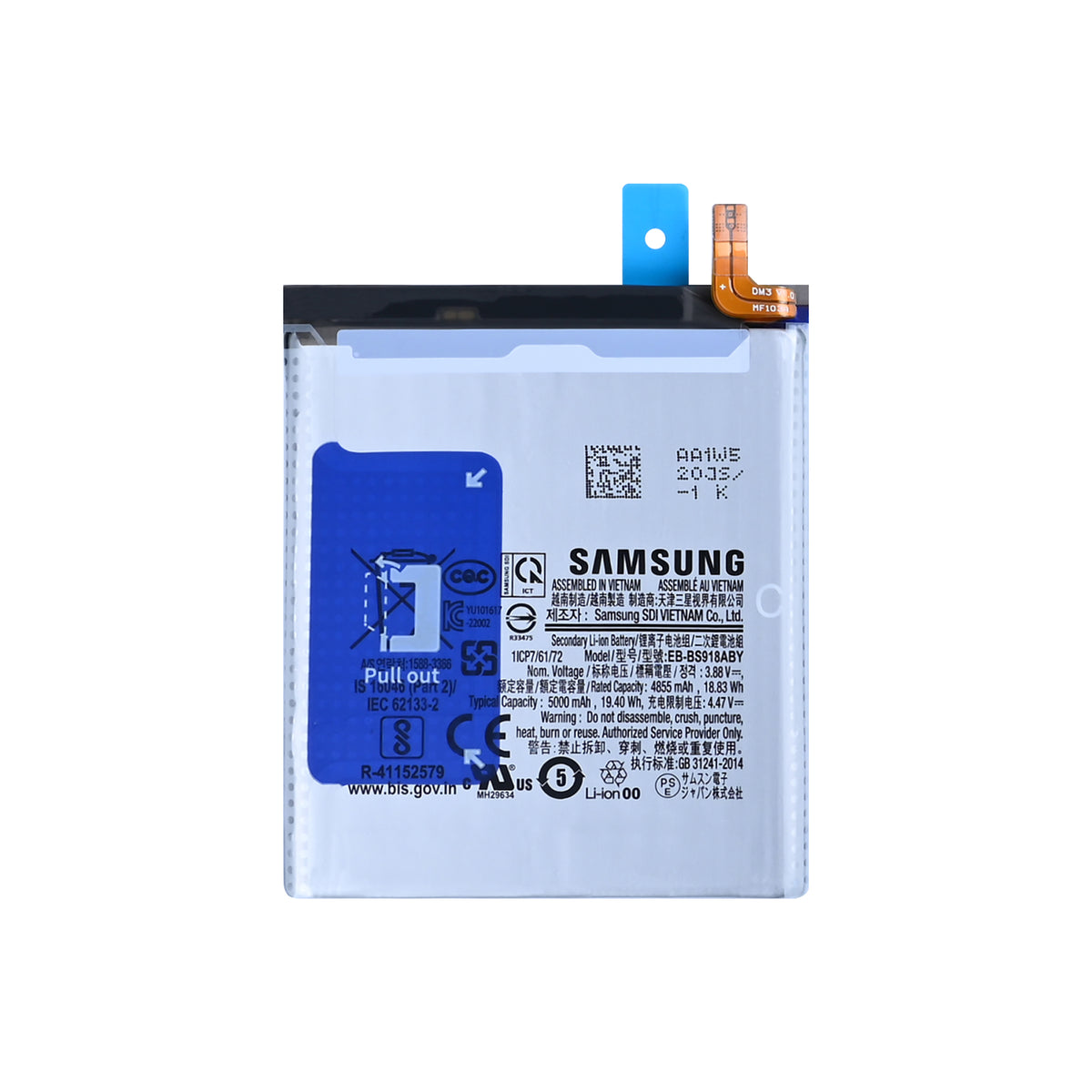 Samsung Galaxy S23 Ultra S918B Battery EB-BS918ABY Original