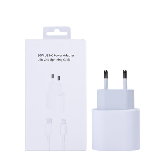 For Apple USB-C Charger 20W With Lightning Cable 100cm White Retail Box