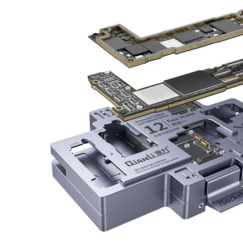 Qianli iSocket 4 in 1 Motherboard Layered Test Frame For iPhone 12, 12 Pro, 12 Pro Max, 12 Mini