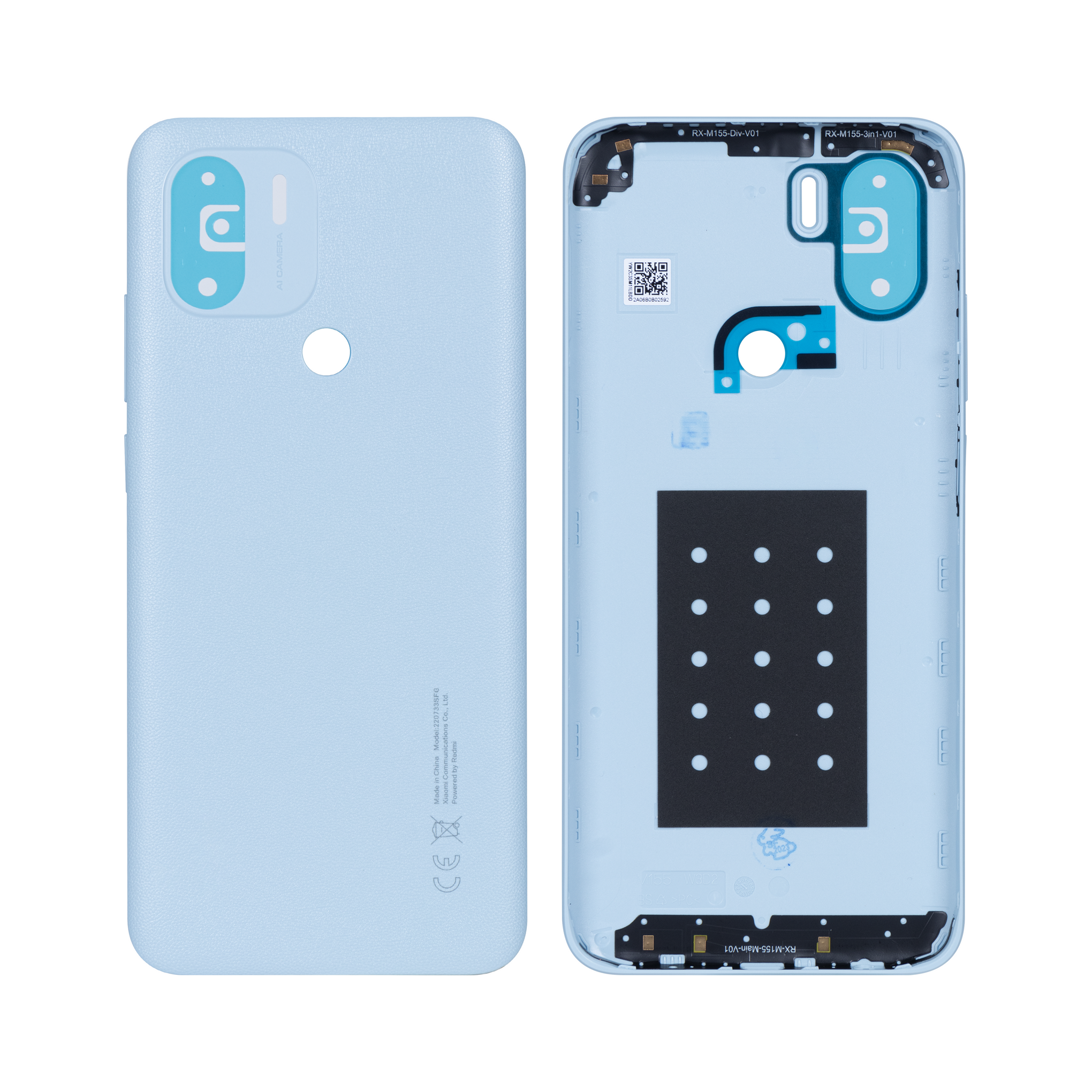 Xiaomi Redmi A2 Back Cover Without Lens Aqua Blue OEM