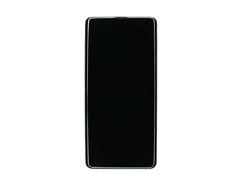 Samsung Galaxy S10 Plus G975F Display And Digitizer With Frame Ceramic White Service Pack