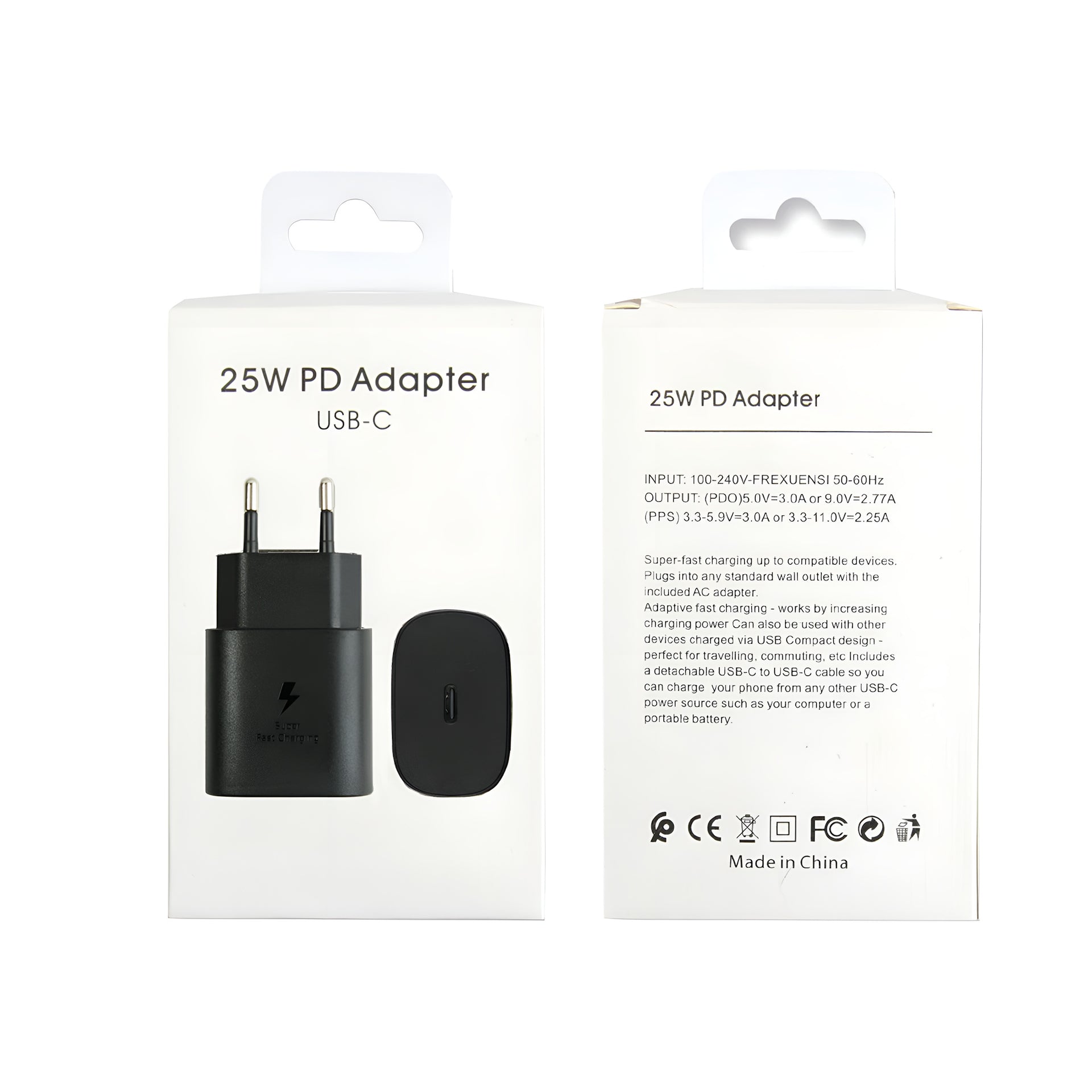 Samsung PD Adapter EP-TA800NW USB-C 25W Black Retail Box