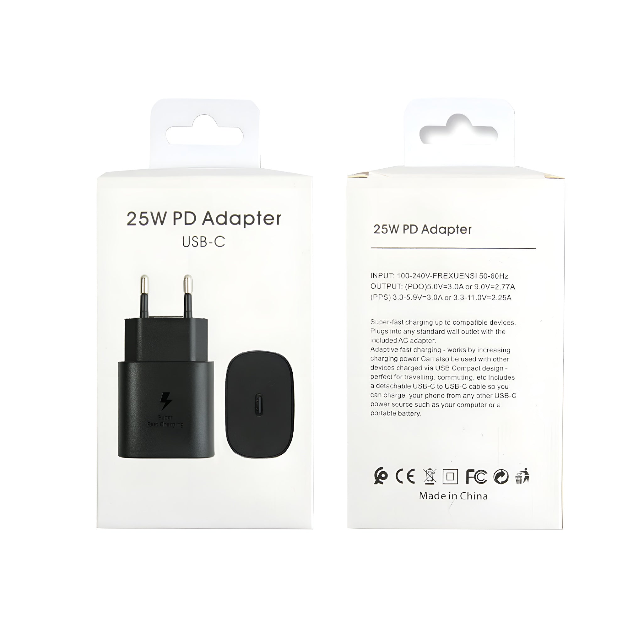 Samsung PD Adapter EP-TA800NW USB-C 25W Black Retail Box