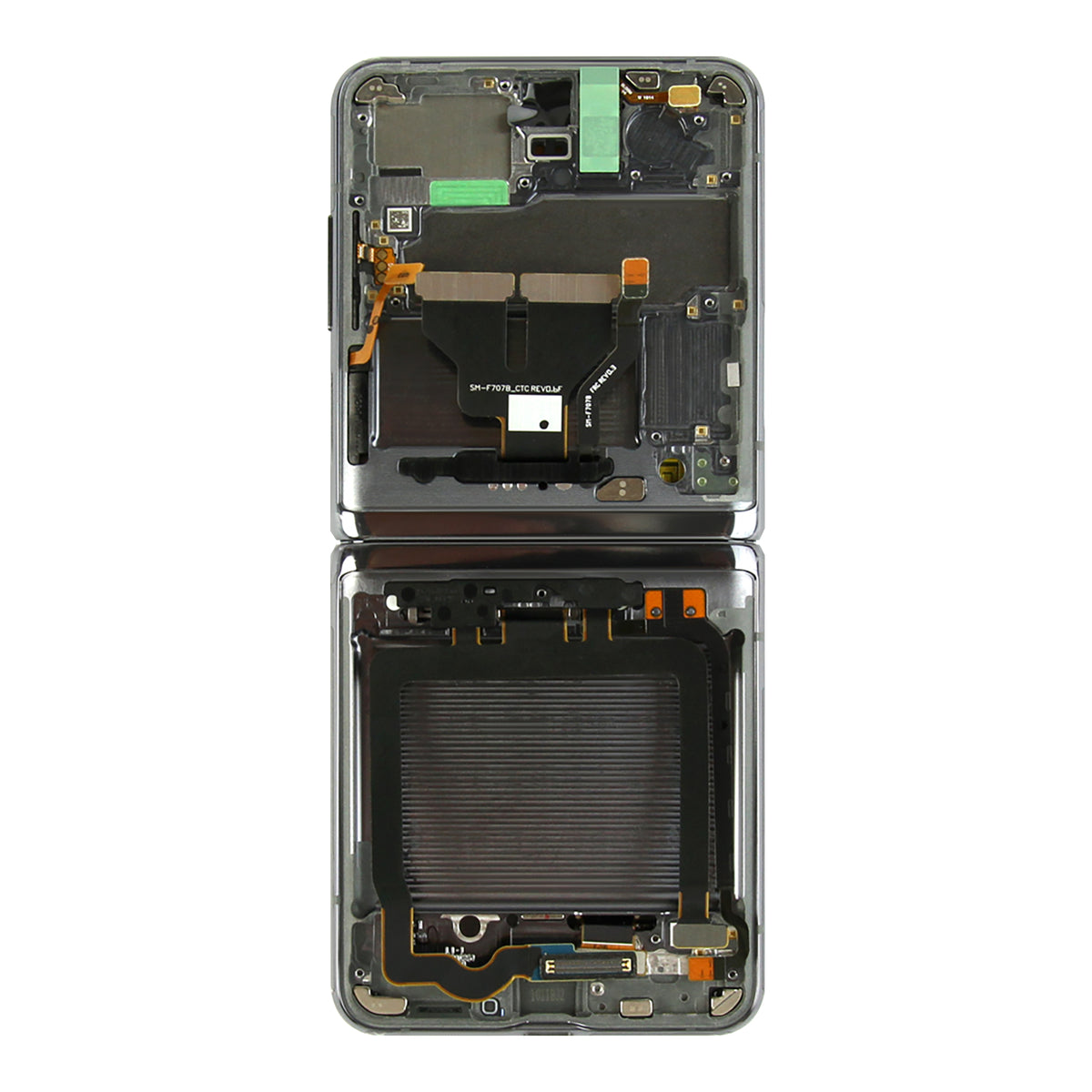 Samsung Galaxy Z Flip 5G F707B Main Display And Digitizer With Frame Mystic Grey Service Pack