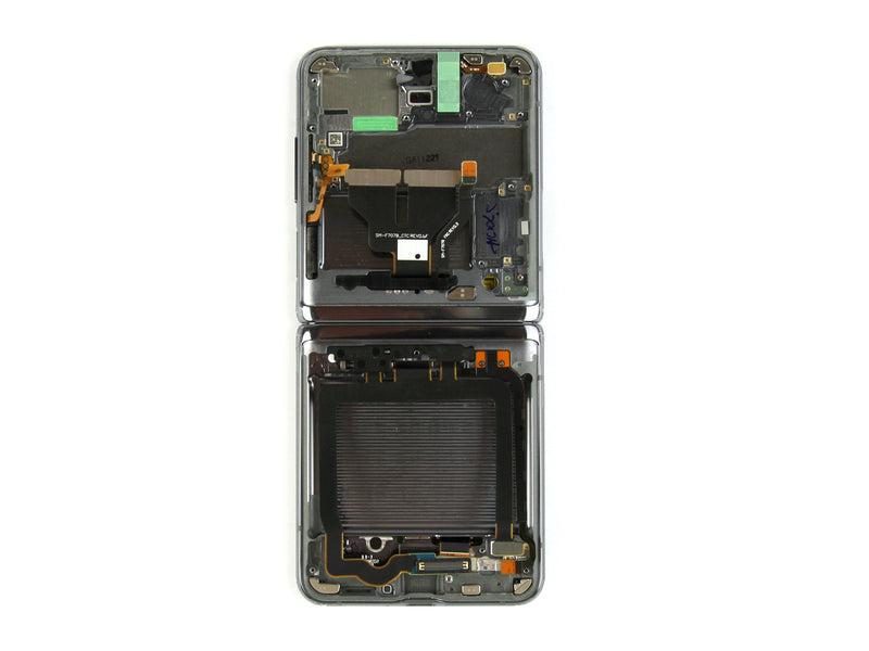 Samsung Galaxy Z Flip 5G F707B Display And Digitizer With Frame Mystic Grey Service Pack