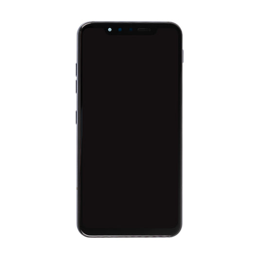 LG G8S ThinQ Display And Digitizer With Frame Black OEM
