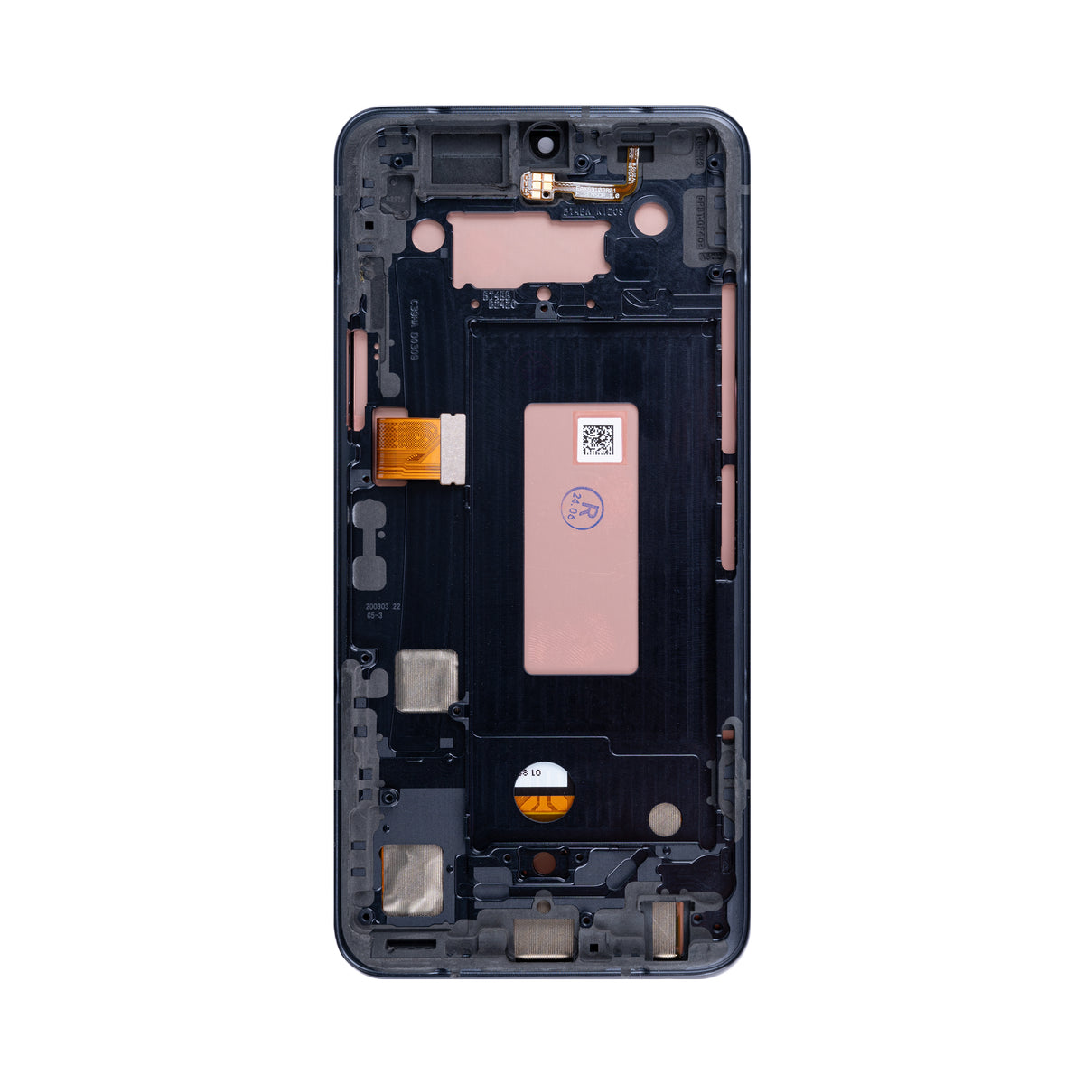 LG G8X ThinQ Display And Digitizer With Frame Black OEM