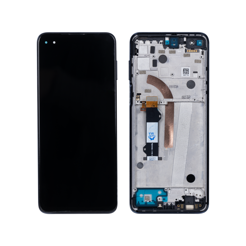 Motorola Moto G 5G Plus XT2075 Display And Digitizer With Frame Surfing Blue OEM