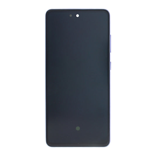 Samsung Galaxy A52s 5G A528B Display And Digitizer With Frame Awesome Violet Service Pack