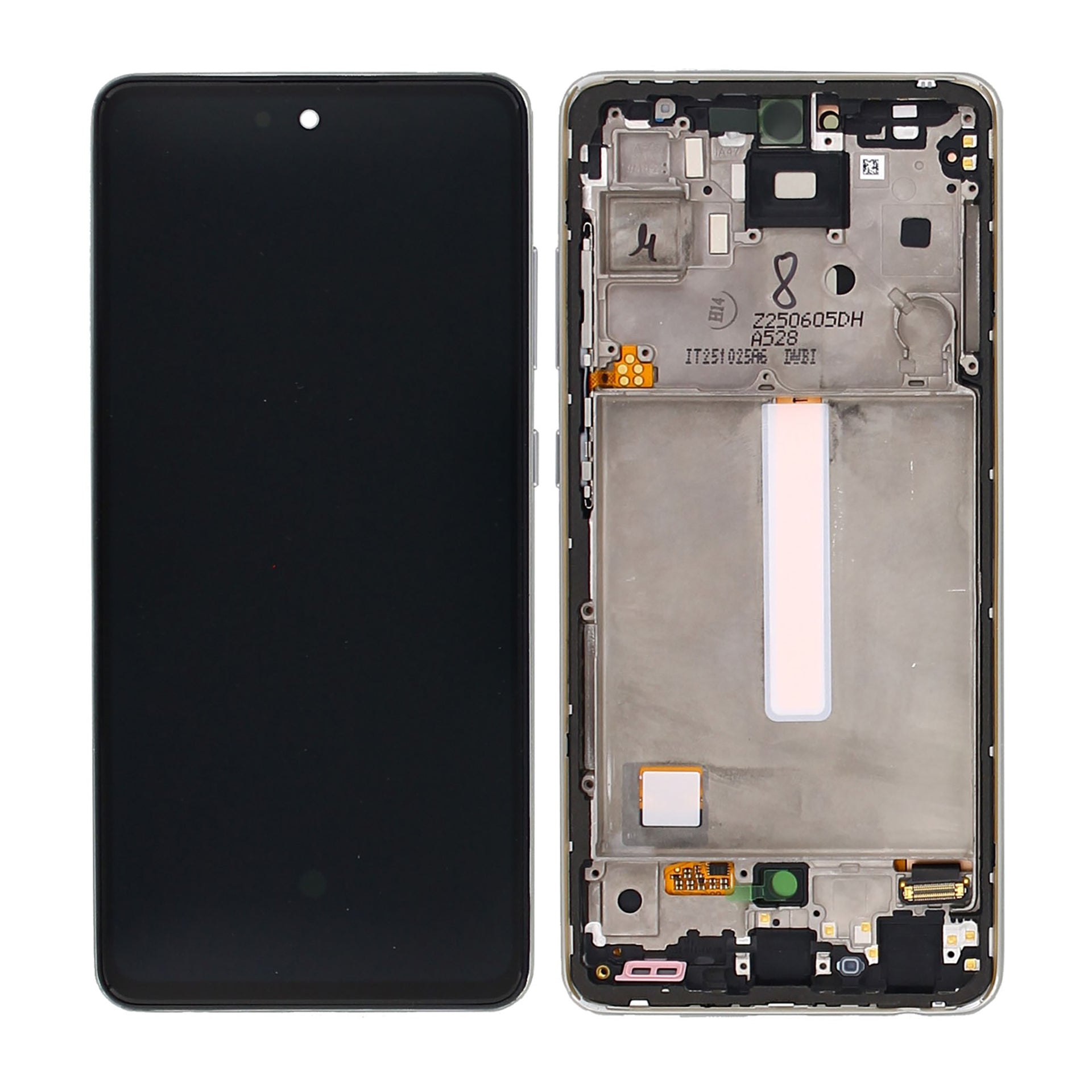 Samsung Galaxy A52s 5G A528B Display And Digitizer With Frame Awesome White Service Pack