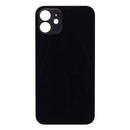 For Apple iPhone 12 Back Glass, Enlarged Camera Frame Black Compatible