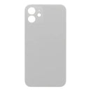 For Apple iPhone 12 Back Glass, Enlarged Camera Frame White Compatible
