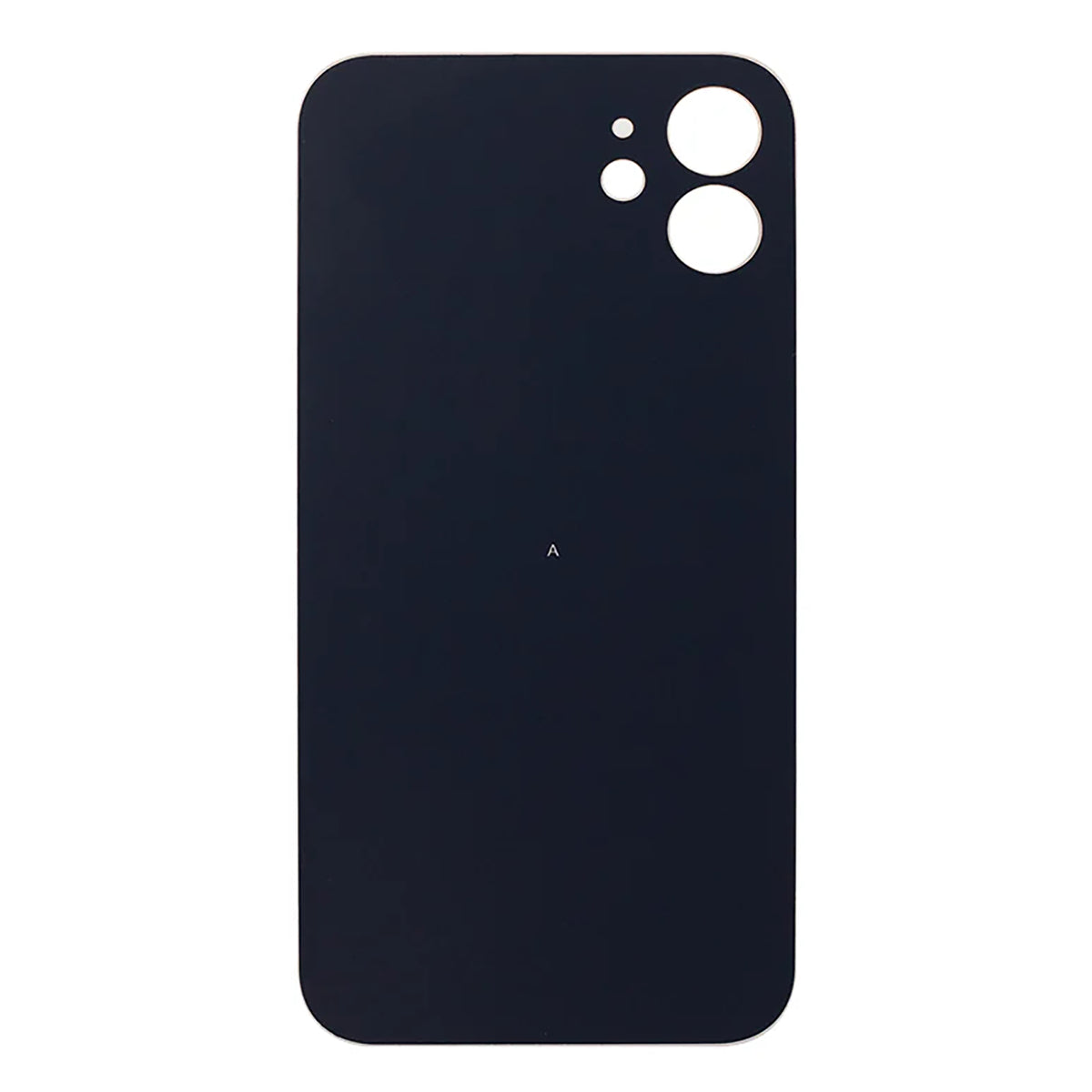 For Apple iPhone 12 Back Glass, Enlarged Camera Frame White Compatible