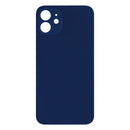 For Apple iPhone 12 Back Glass, Enlarged Camera Frame Blue Compatible