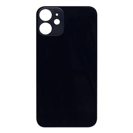 For Apple iPhone 12 Mini Back Glass, Enlarged Camera Frame Black Compatible
