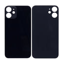 For Apple iPhone 12 Mini Back Glass, Enlarged Camera Frame Black Compatible
