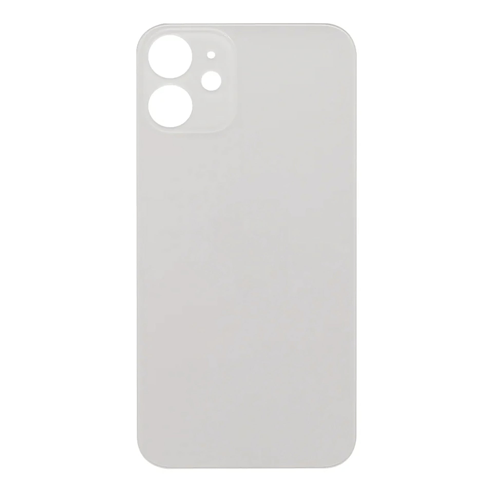 For Apple iPhone 12 Mini Back Glass, Enlarged Camera Frame White Compatible