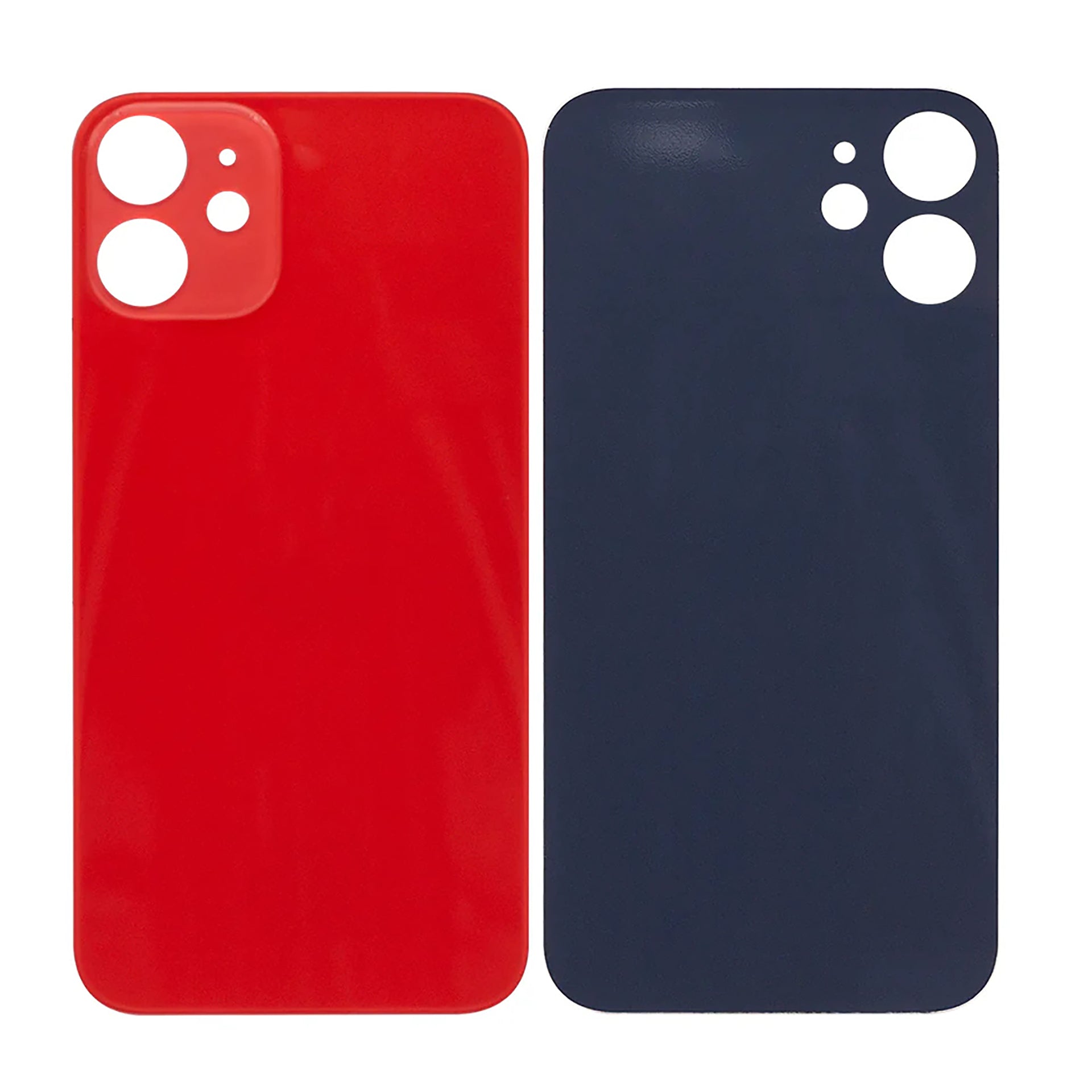 For Apple iPhone 12 Mini Back Glass, Enlarged Camera Frame Red Compatible