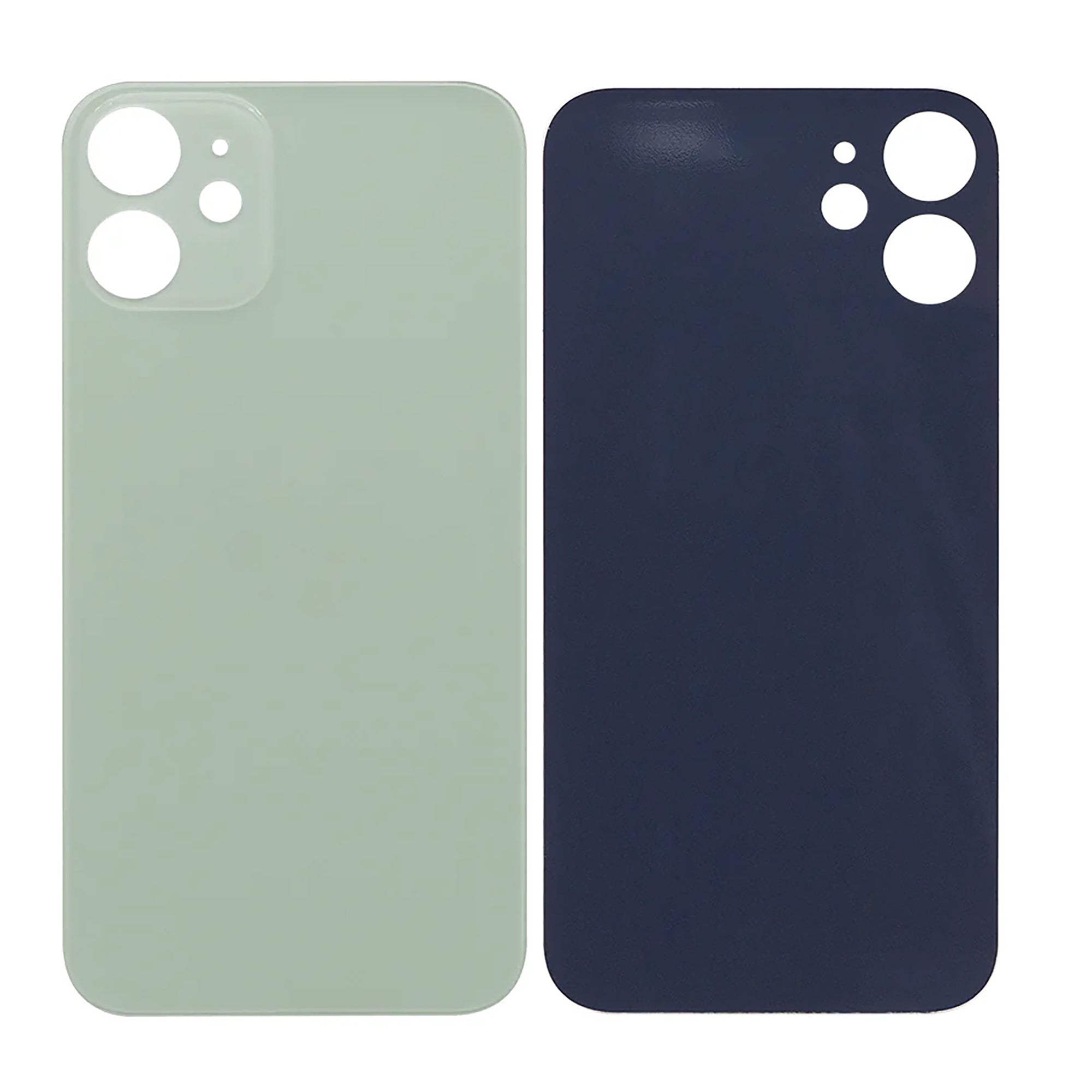 For Apple iPhone 12 Mini Back Glass, Enlarged Camera Frame Green Compatible