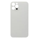 For Apple iPhone 12 Pro Back Glass, Enlarged Camera Frame Silver Compatible