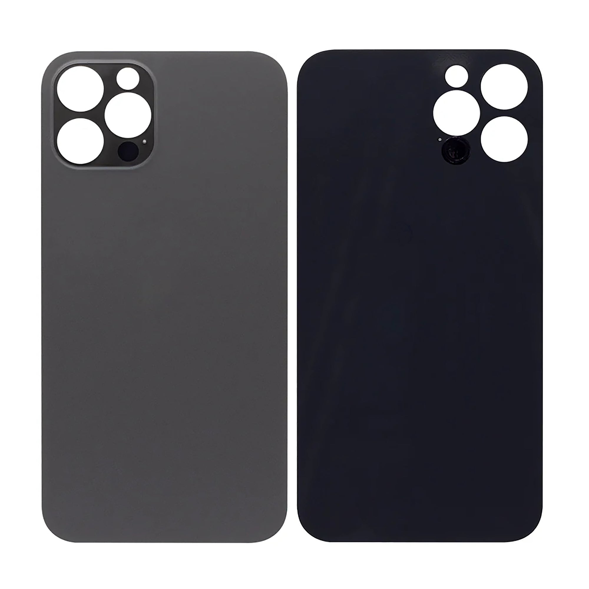 For Apple iPhone 12 Pro Back Glass, Enlarged Camera Frame Graphite Compatible