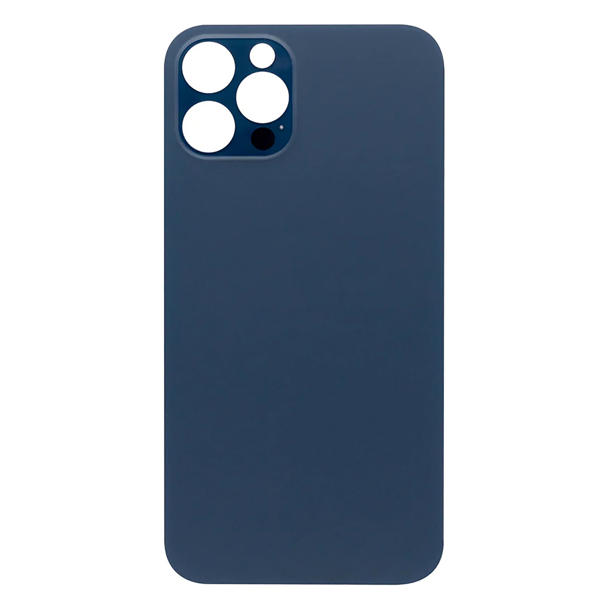 For Apple iPhone 12 Pro Back Glass, Enlarged Camera Frame Pacific Blue Compatible