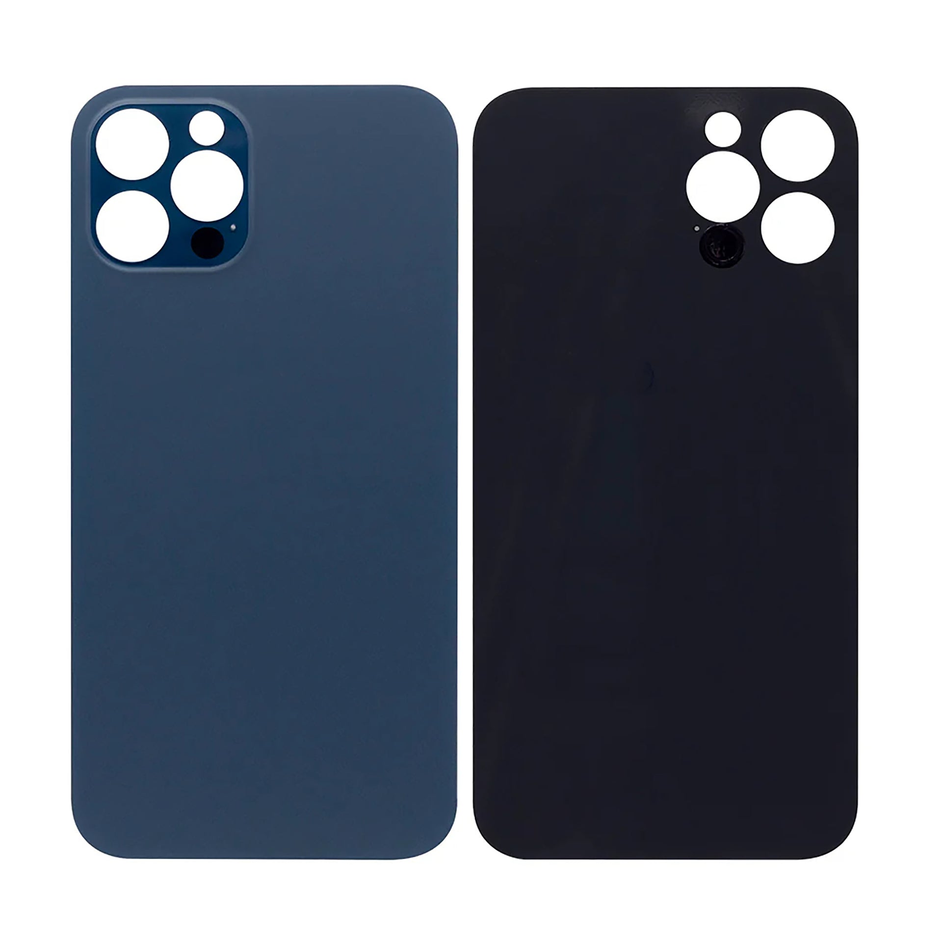 For Apple iPhone 12 Pro Back Glass, Enlarged Camera Frame Pacific Blue Compatible