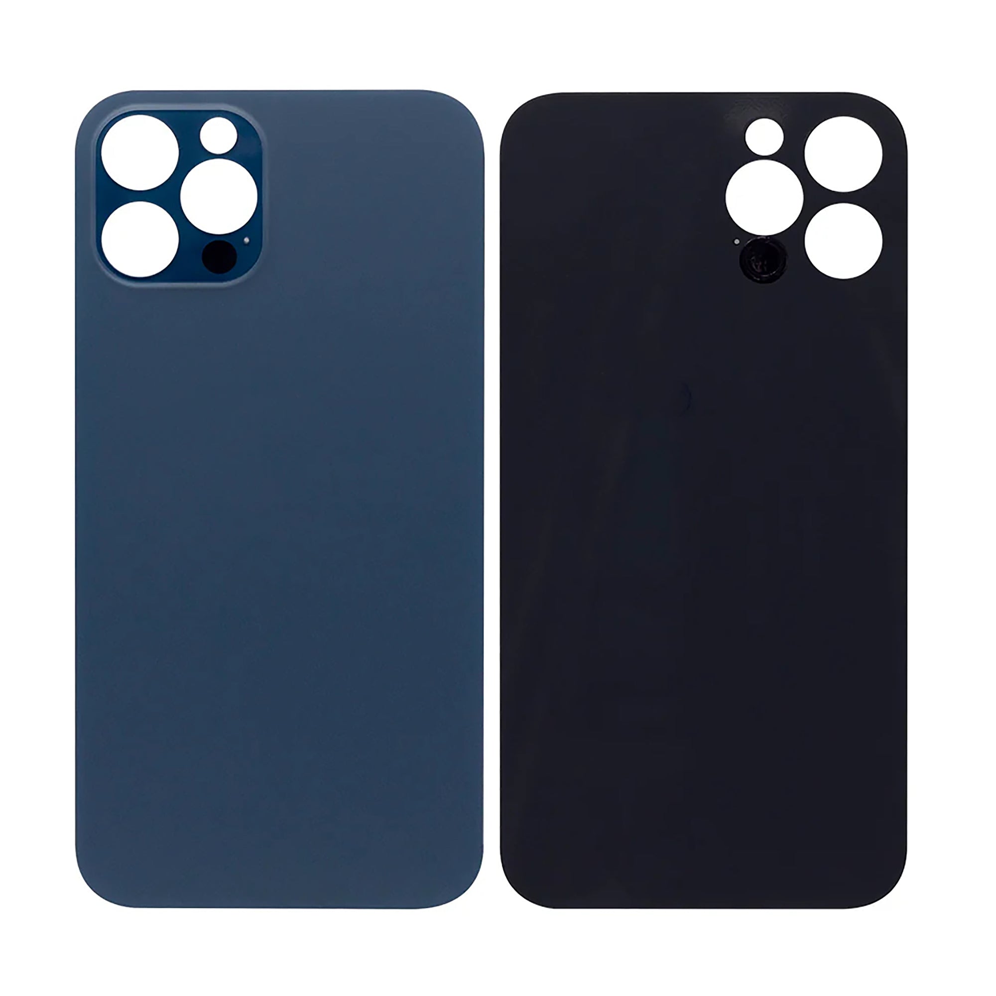 For Apple iPhone 12 Pro Back Glass, Enlarged Camera Frame Pacific Blue Compatible