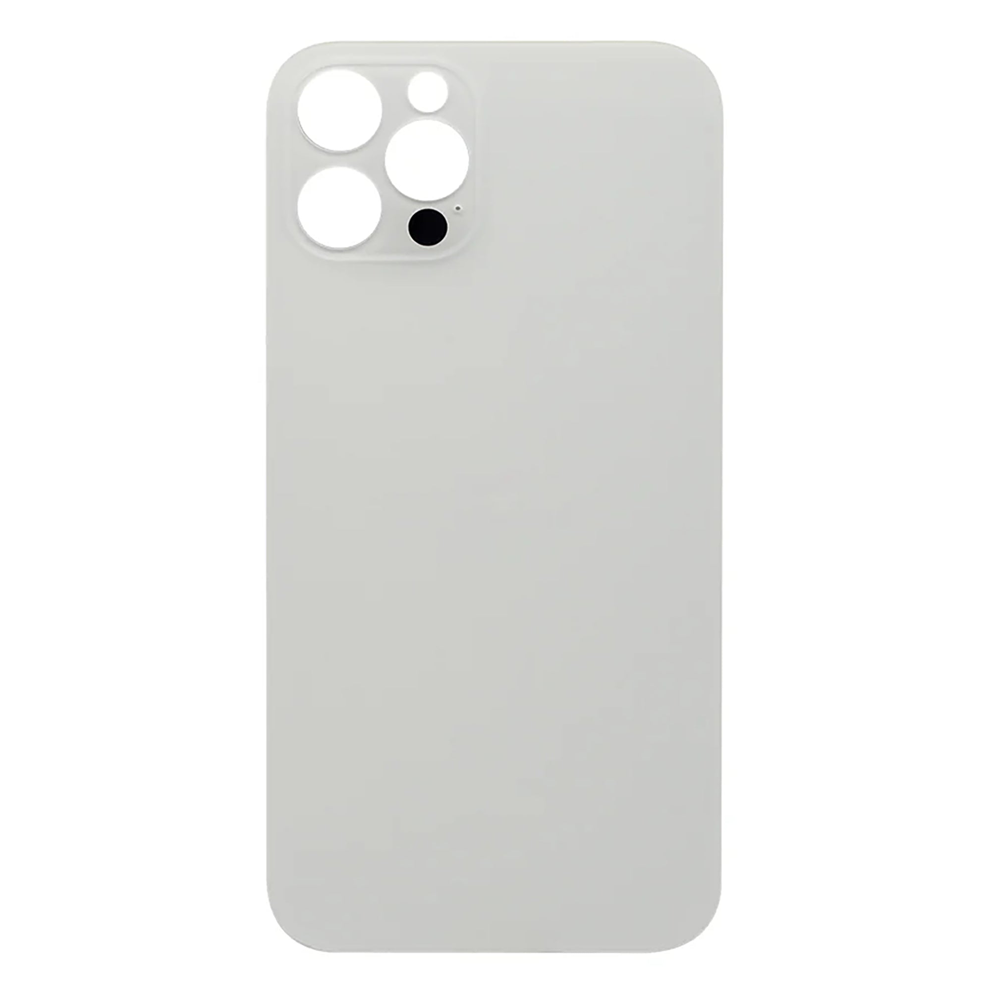 For Apple iPhone 12 Pro Max Back Glass, Enlarged Camera Frame Silver Compatible