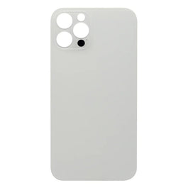 For Apple iPhone 12 Pro Max Back Glass, Enlarged Camera Frame Silver Compatible