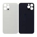 For Apple iPhone 12 Pro Max Back Glass, Enlarged Camera Frame Silver Compatible