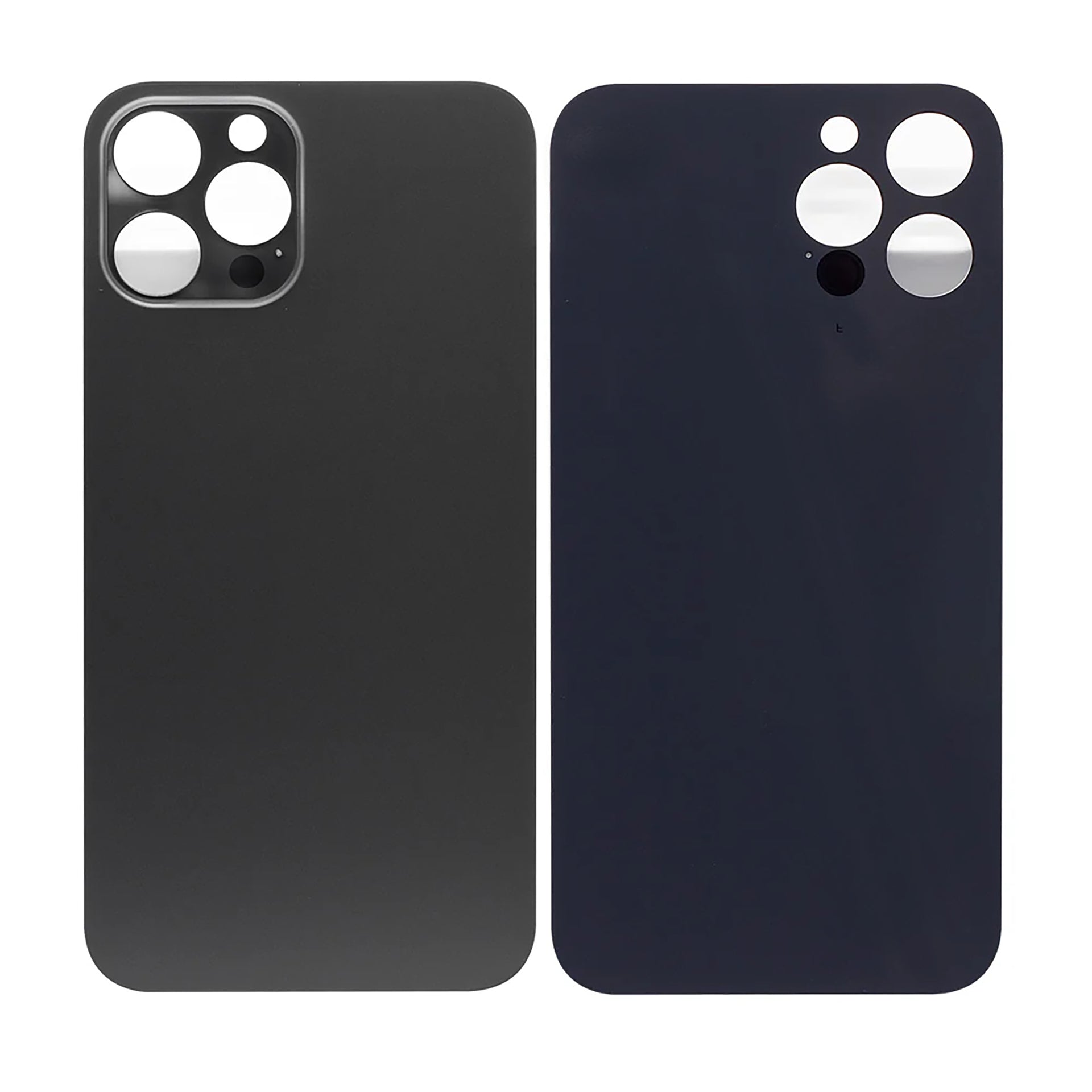 For Apple iPhone 12 Pro Max Back Glass, Enlarged Camera Frame Graphite Compatible