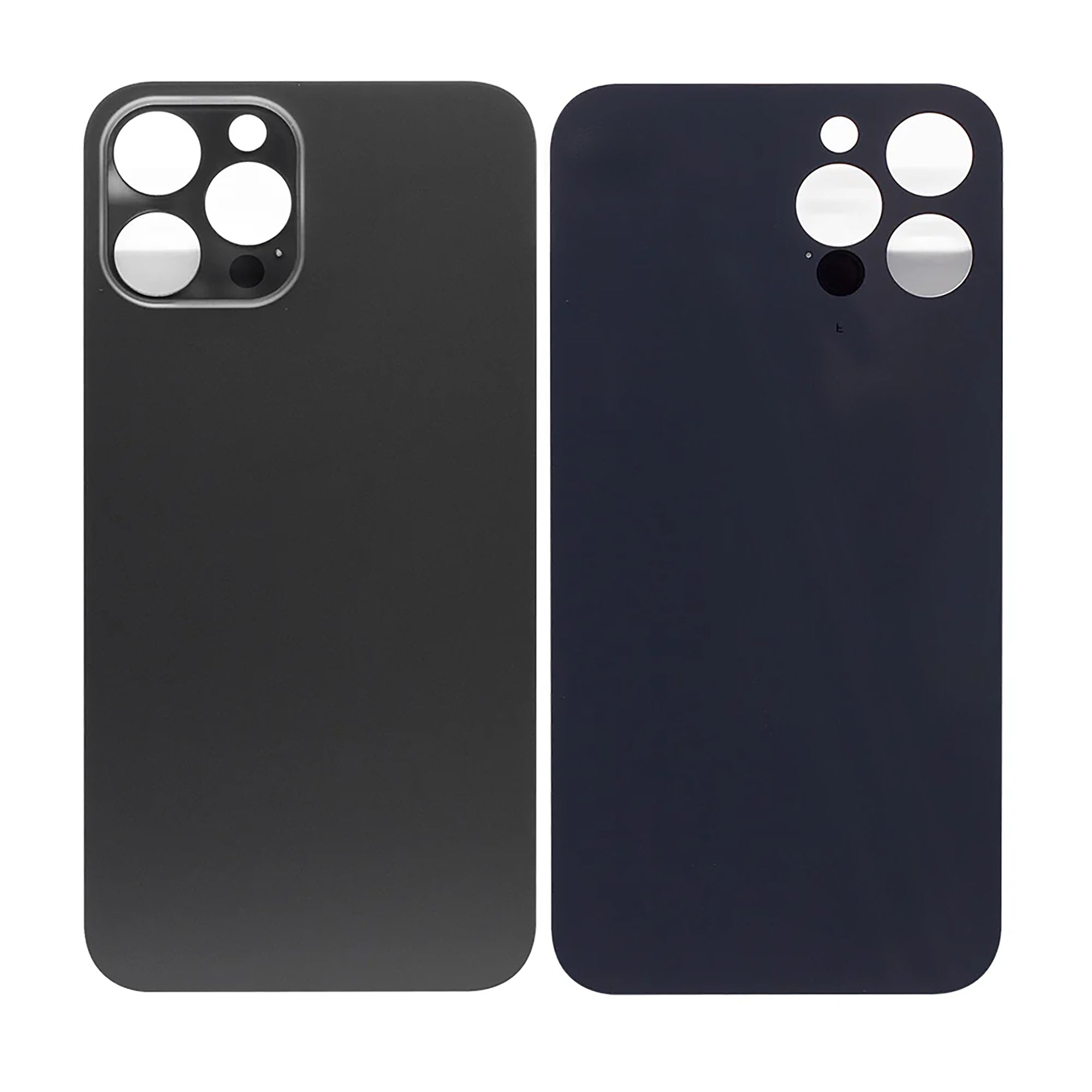 For Apple iPhone 12 Pro Max Back Glass, Enlarged Camera Frame Graphite Compatible