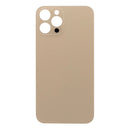 For Apple iPhone 12 Pro Max Back Glass, Enlarged Camera Frame Gold Compatible
