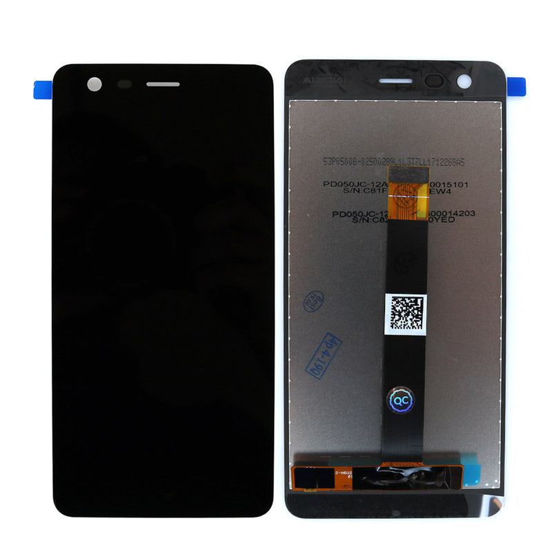 Nokia 2 Display And Digitizer Without Frame Black OEM