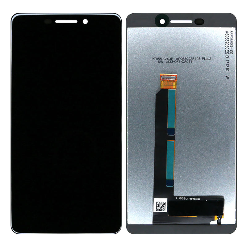 Nokia 6.1 (2018) Display And Digitizer Without Frame Black OEM