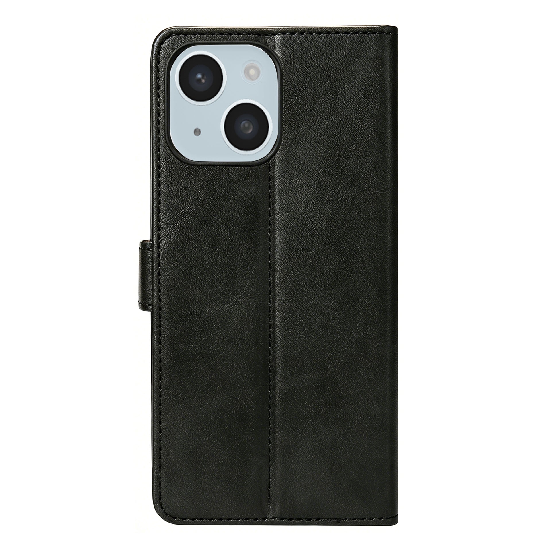 Rixus Bookcase For Apple iPhone 15 Plus Black