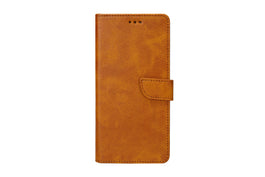 Rixus Bookcase For Apple iPhone 15 Plus Light Brown