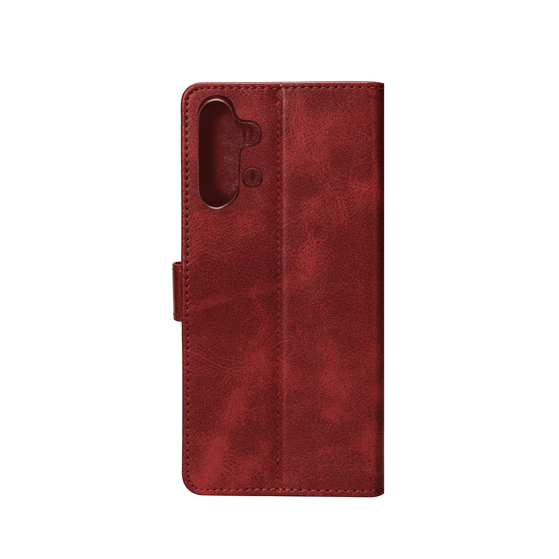 Rixus Bookcase For Samsung Galaxy A32 5G Dark Red