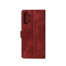Rixus Bookcase For Samsung Galaxy A32 5G Dark Red
