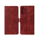 Rixus Bookcase For Samsung Galaxy A32 5G Dark Red