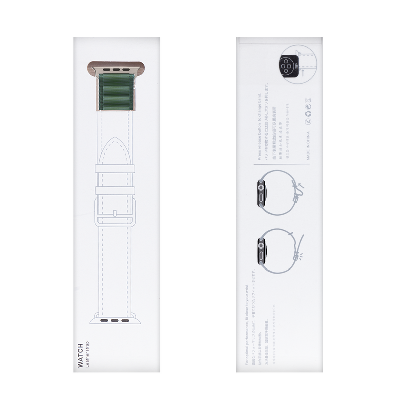 For Apple Watch 38mm, 40mm, 41mm Nylon Band Alpine Loop Green Retail Box