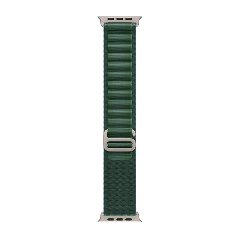 For Apple Watch 42mm, 44mm, 45mm, 49mm Nylon Band Alpine Loop Green Retail Box