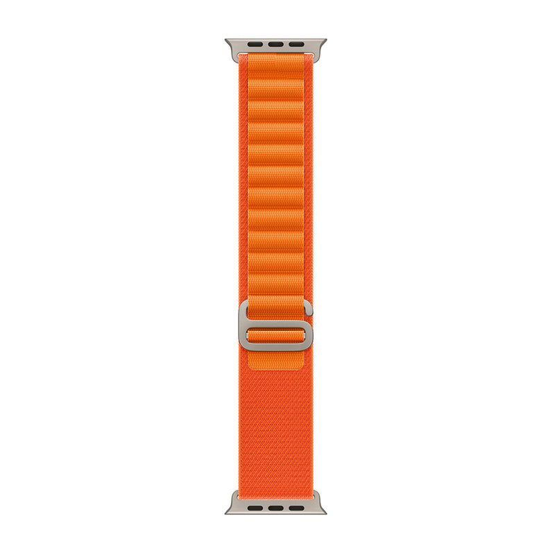 For Apple Watch 42mm, 44mm, 45mm, 49mm Nylon Band Alpine Loop Orange Retail Box