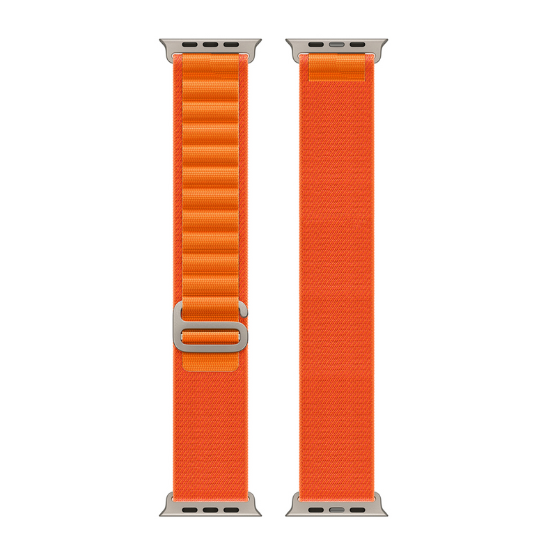 For Apple Watch 42mm, 44mm, 45mm, 49mm Nylon Band Alpine Loop Orange Retail Box